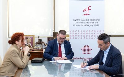 Acuerdo de colaboración entre CAF Málaga y Conversia para ofrecer un servicio integral en el cumplimiento normativo del administrador de fincas