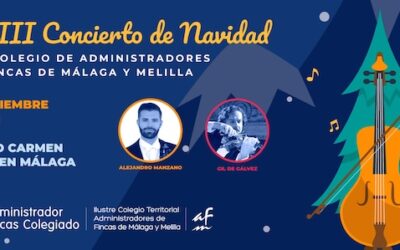 El Colegio de Administradores de Fincas de Málaga y Melilla celebra su XXIII Concierto de Navidad