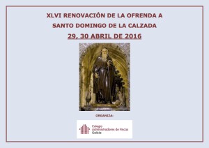 renovación de la ofrenda a Santo Domingo de la Calzada